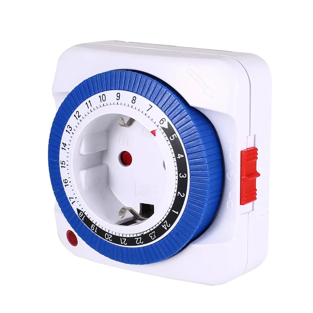 The mechanical timer household smart timing socket operates in a 24-hour cycle, with the timer switch automatically cutting off the power supply pic 10