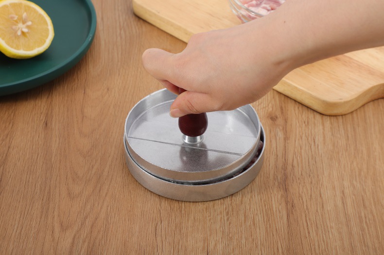 跨境家用厨房汉堡压肉器制作圆形肉饼压模具创意早餐制饼器批发详情9