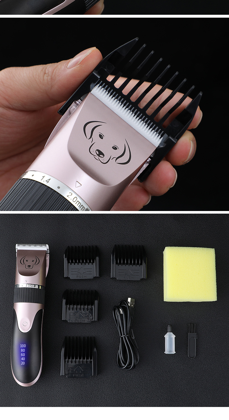 Cross-border pet hair clippers, hair removers, hair clippers, cat and dog cleaning products, rechargeable special hair trimming devices pic 35