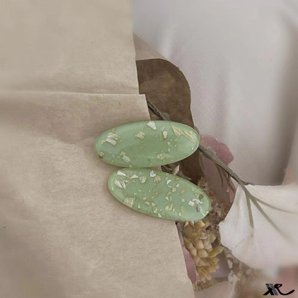 彩色椭圆形发夹女小清新个性侧边刘海夹ins小众设计百搭头饰发饰详情14