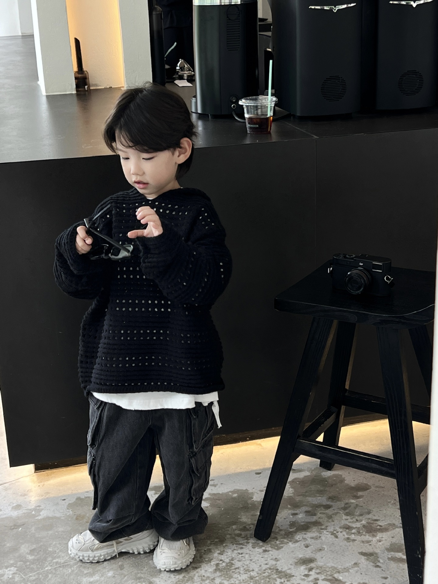 泰如2023秋季新款儿童时髦工装牛仔裤男童韩版洋气休闲裤宝宝长裤详情10