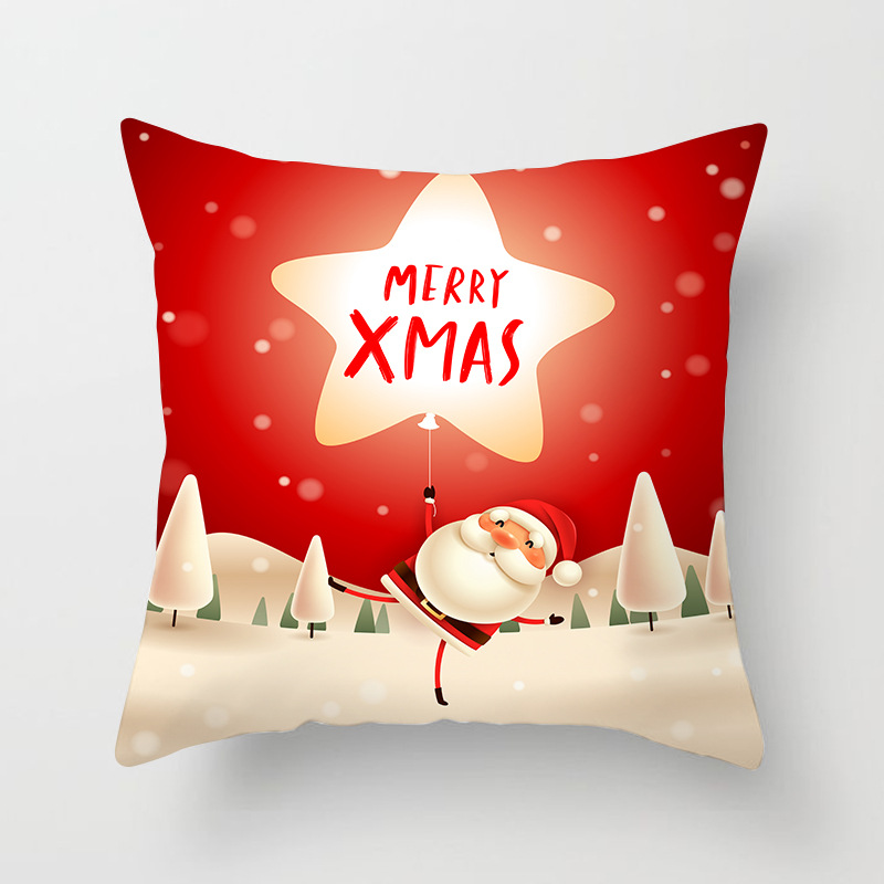 Red Santa Claus pillowcase cushions for home Christmas pic 6