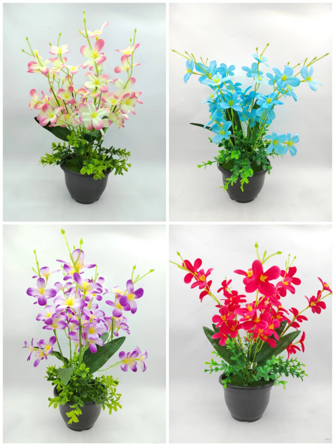 Hongsheng Simulation Technology simulates five-pronged orchid home green bonsai pic 5