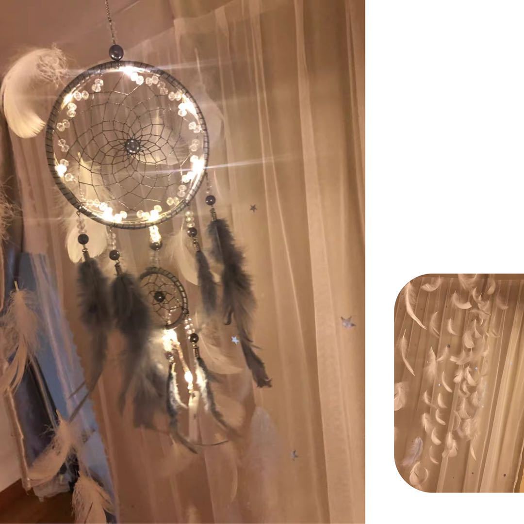 Macaron goose feathers float 6-8cm in the middle, gift box filled with dreamcatcher, diy cat toy, colorful feathers pic 22