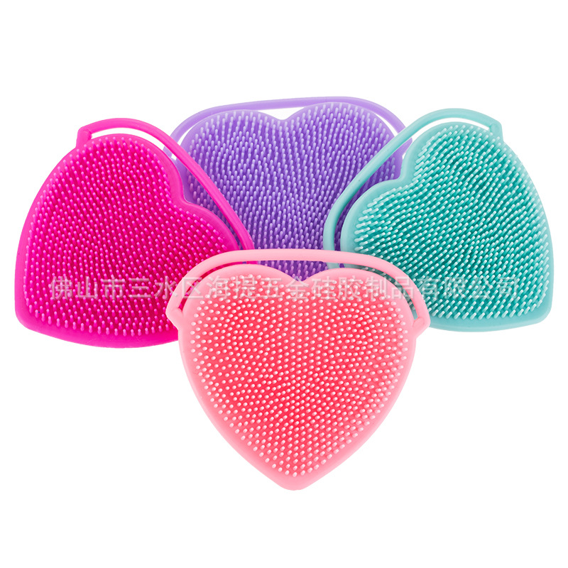 Silicone multi-functional cleaning brush for face washing on the front and scrubbing on the back. Exclusive for export. Exclusive for export pic 1