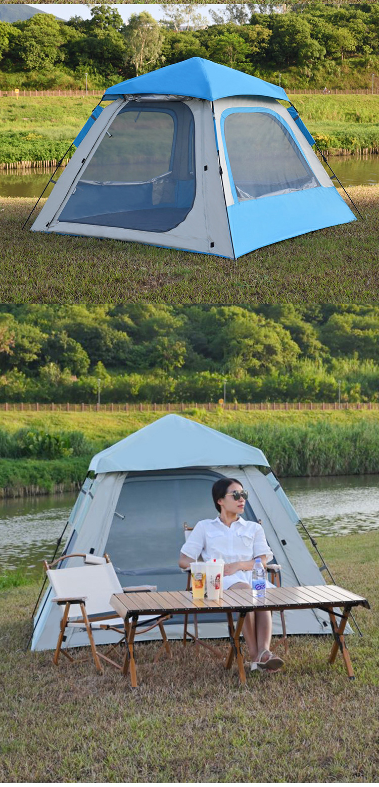 Wholesale of fully automatic camping tents for autumn outings, rain and sun protection, and sunshade canopies pic 11