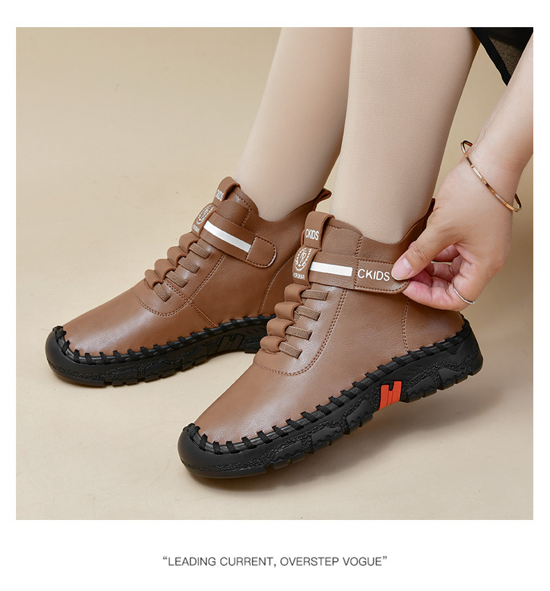 女士马丁靴跨境高帮大码女鞋秋冬短靴棉鞋详情10