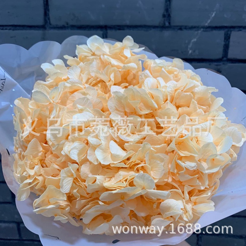 Natural plant, evergreen, large-leaf hydrangea, flower arrangement, handicrafts, soft furnishing grass pic 7