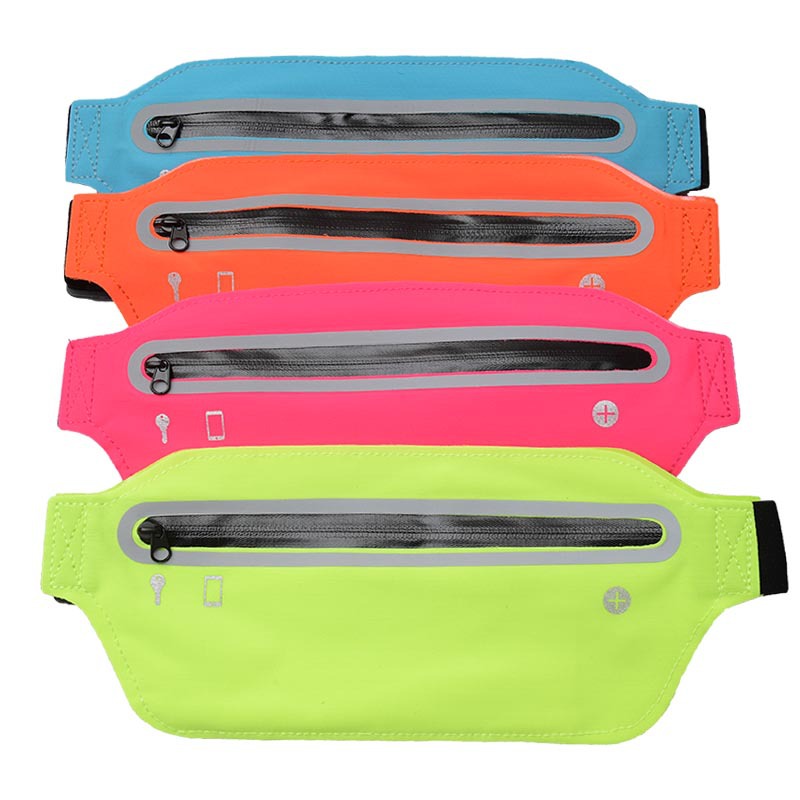 Ultra-thin reflective outdoor sports waist bag, Leica waterproof running waist bag, invisible music mobile phone belt for men and women pic 13