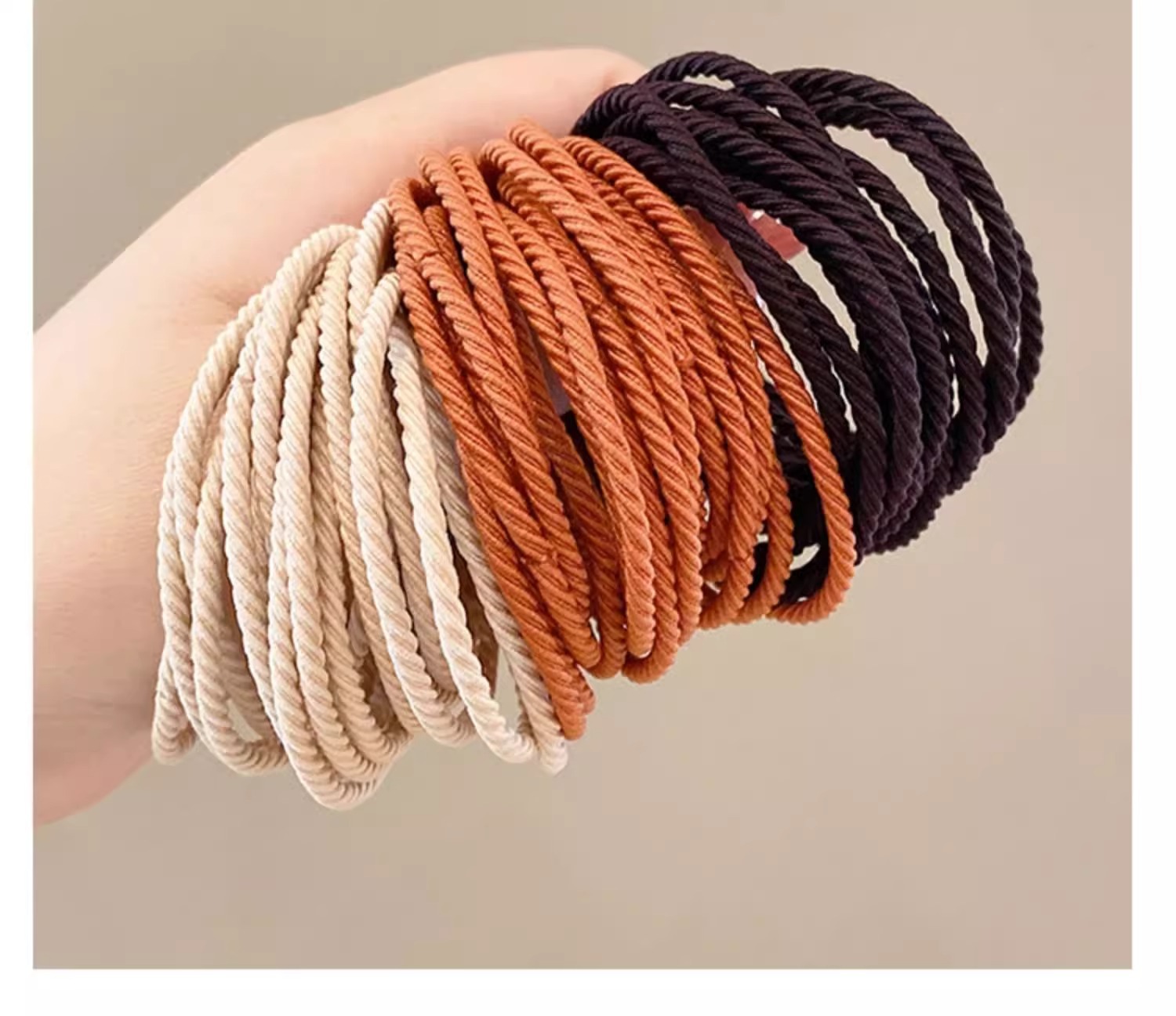 黑色头绳皮筋女扎头橡皮筋扎高马尾发绳发圈皮套2023年新款绑头发详情4