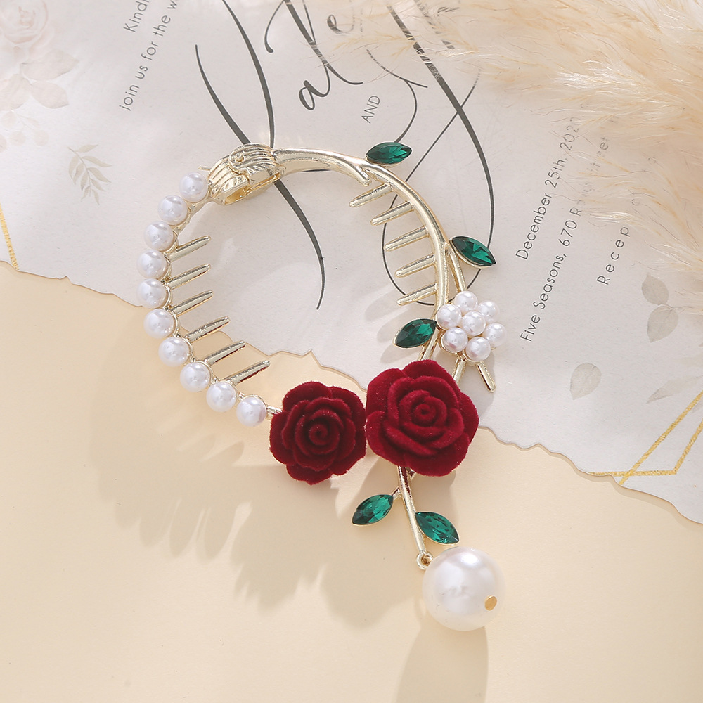 Ancient-style lily of the valley tassel hair clip headwear, forest-style super fairy bun hair clip, high-end bun hair buckle accessory pic 5