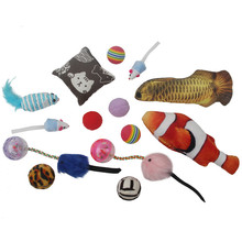 厂家批发猫玩具12件套猫薄荷玩偶塑料铃铛猫咪互动玩具 猫猫用品详情6