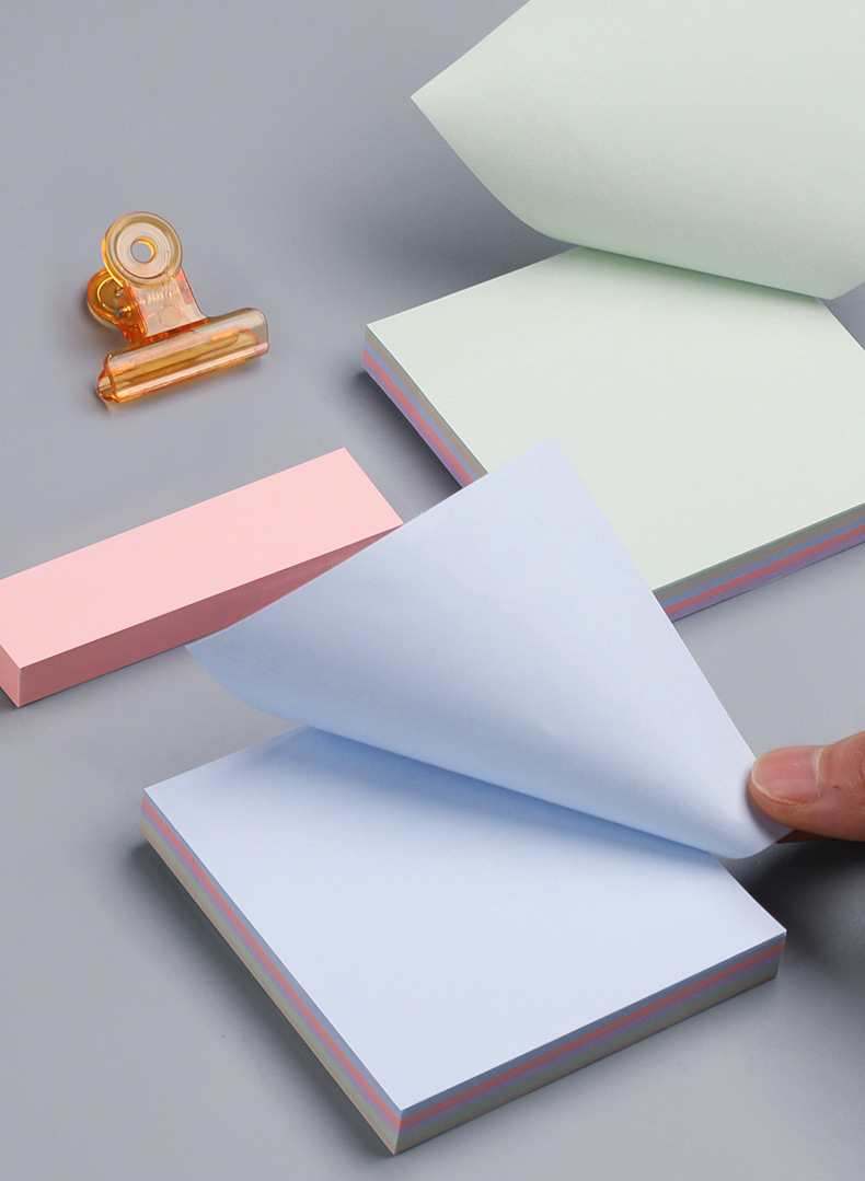 Wholesale of new colored sticky notes, long index stickers, office message notes, student cute N-time stickers pic 9