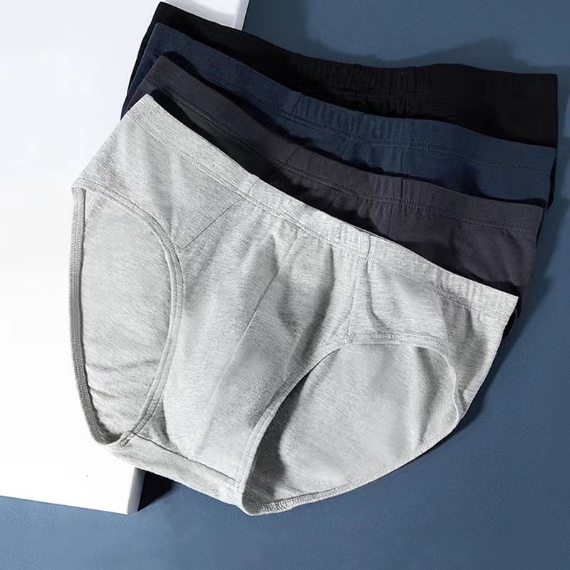 源头厂家一件代发纯棉男士内裤红色平角裤三角裤舒适透气老年裤衩详情1