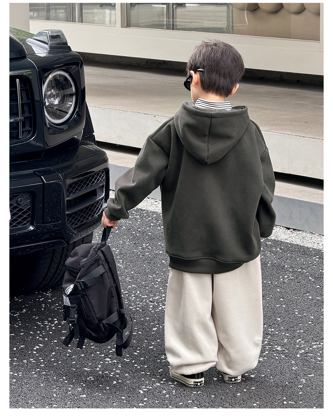 童酷2024儿童冬款湖州织里童装韩版宝宝上衣笑脸刺绣连帽男童卫衣详情23