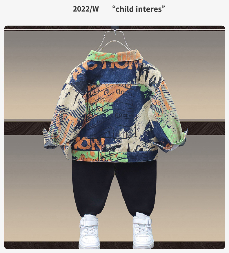 童装男童春装外套2023新款儿童春季中小童休闲牛仔上衣男孩春秋款详情9