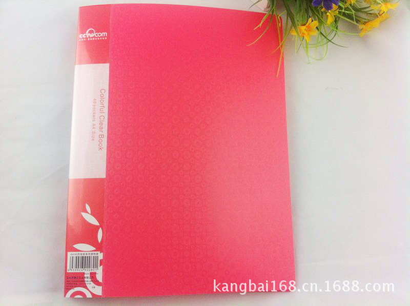 KOBEST candy-colored A4/20 page booklet transparent insert bag PP file Bag 2602 pic 47