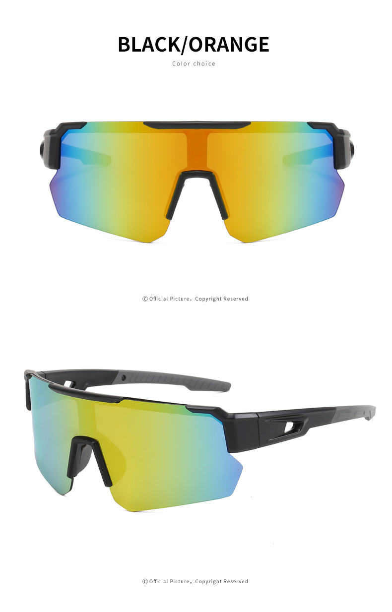 Wholesale of new cross-border UV protection sunglasses, bicycle outdoor sports cycling glasses, and colorful sunglasses pic 15