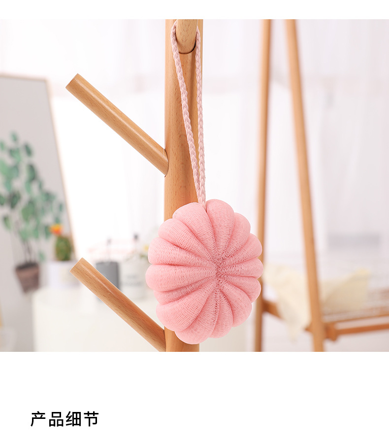 [LOVELY HOME] [holing jia] fuente fabricante 50g dibujos animados calabaza grande bola de baño toalla de baño bola de baño suave no dispersa bola de baño al por mayor pic 6