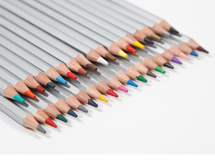 Wholesale of 72-color colored pencils in iron boxes, 36-color and 48-color art oil-based pencils, with built-in numbered coloring supplies pic 10