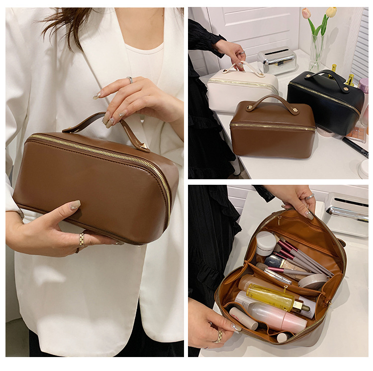 化妆包女大容量高级感新款便携旅行洗漱包学生化妆品收纳袋超火详情9