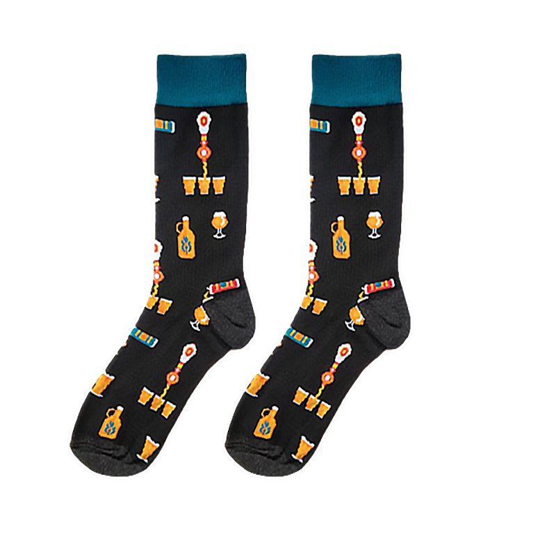 四季女棉彩虹香烟小马猫咪仙人掌酒吧潮流男中筒流行潮袜男袜袜子详情9