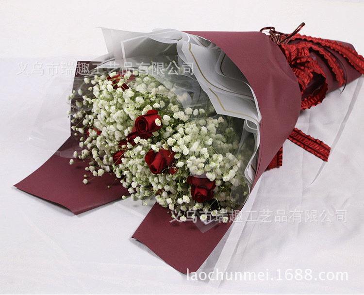 Flower packaging, wood tissue paper, gift packaging materials, dried flower bouquets, wrapping paper, flower shop supplies wholesale, 10 pieces per stick pic 3