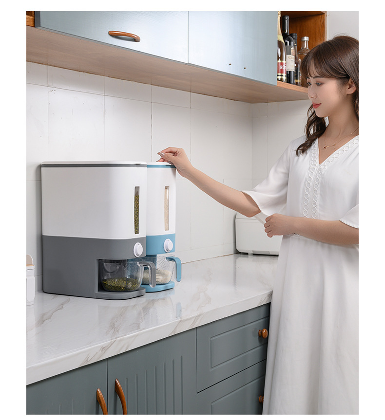 家用加厚米桶按压式杂粮收纳箱家用密封防虫米缸五谷储粮箱批发详情24