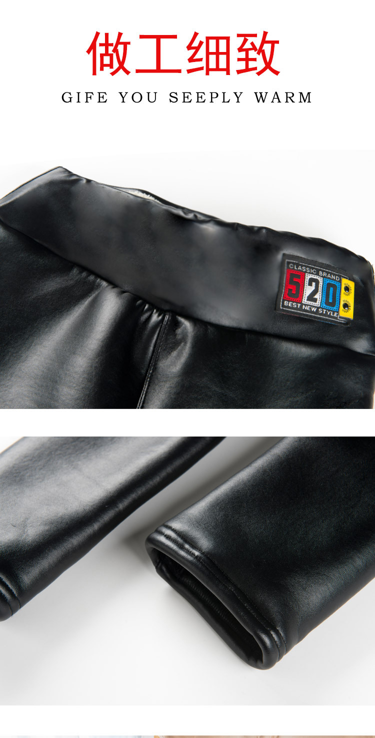 Lamb fleece leggings for women, winter fleece thickening high-elasticity one-piece pants, super thick leather pants, warm cotton pants for women pic 11