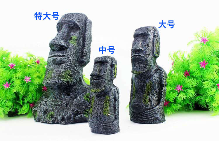 Fish and shrimp shelter, simulation pyramid, Roman stone statue, resin handicrafts, fish tank, aquarium, landscape decoration pic 1