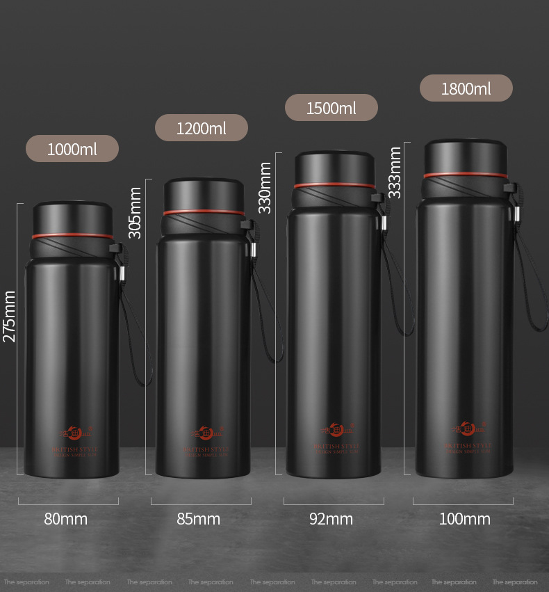 浩迪智能大容量304不锈钢商务保温杯壶吊带简约便携礼品茶水杯子详情3