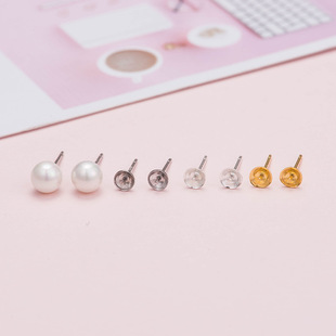 s925银卡通可爱蜗牛蘑菇耳钉女个性小清新气质ins网红学生耳饰品详情6