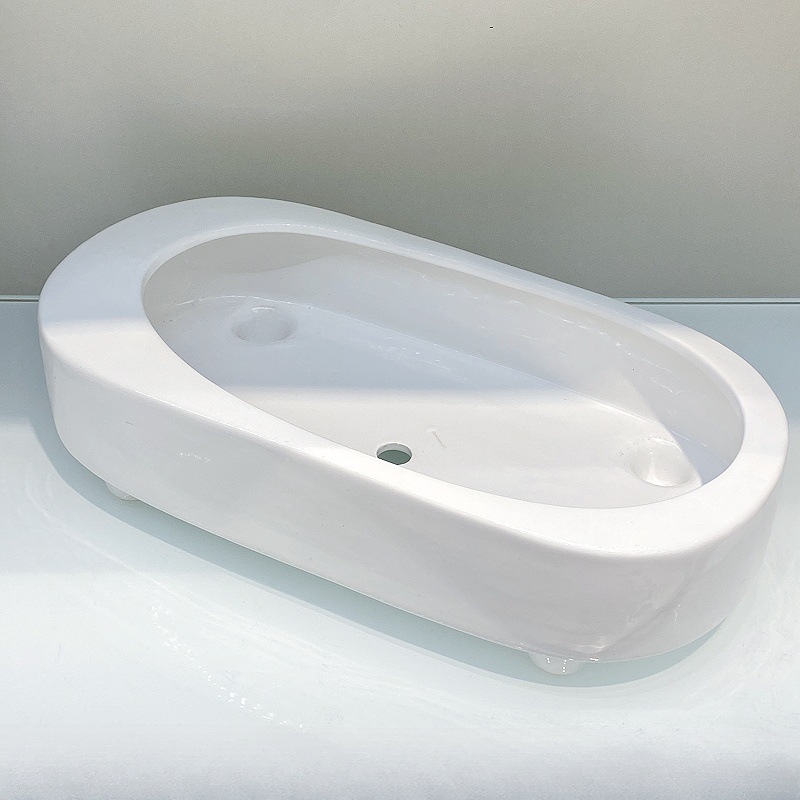 蝴蝶兰花盆盆景专用艺术纯白圆形椭圆形大花盆家具装饰盆栽花盆容器花瓶摆设摆件金堡花瓶详情10