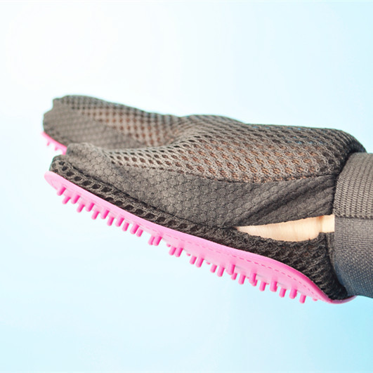 Pet bathing gloves, bathing brush hair removal, massage five-finger silicone gloves, cat and dog cleaning products pic 3