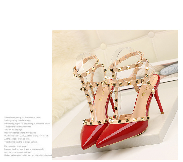 289-6欧美时尚铆钉女士尖头浅口高跟单鞋女式夏季新款凉鞋批发详情18