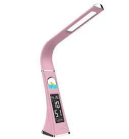 New color-adjustable Led eye-protecting desk lamp, LED display crystal leather texture desk lamp, office and reading desk lamp pic 2