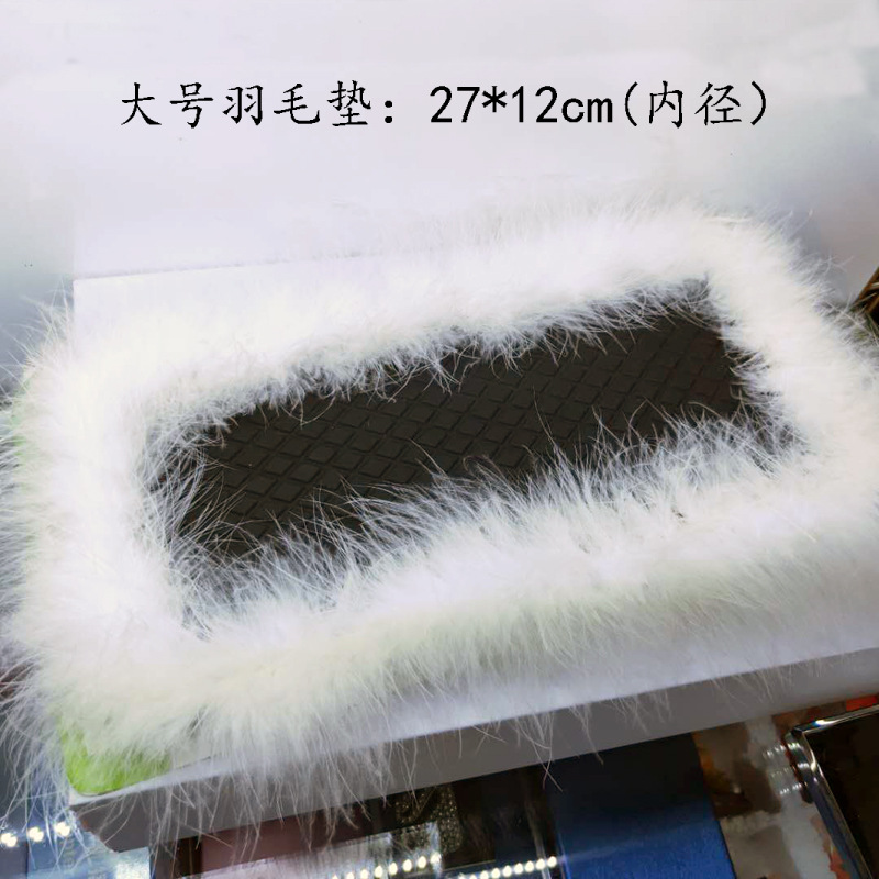 菱格汽车防滑垫大号车用羽毛钻石垫仪表台PVC装饰垫茶花垫批发详情4