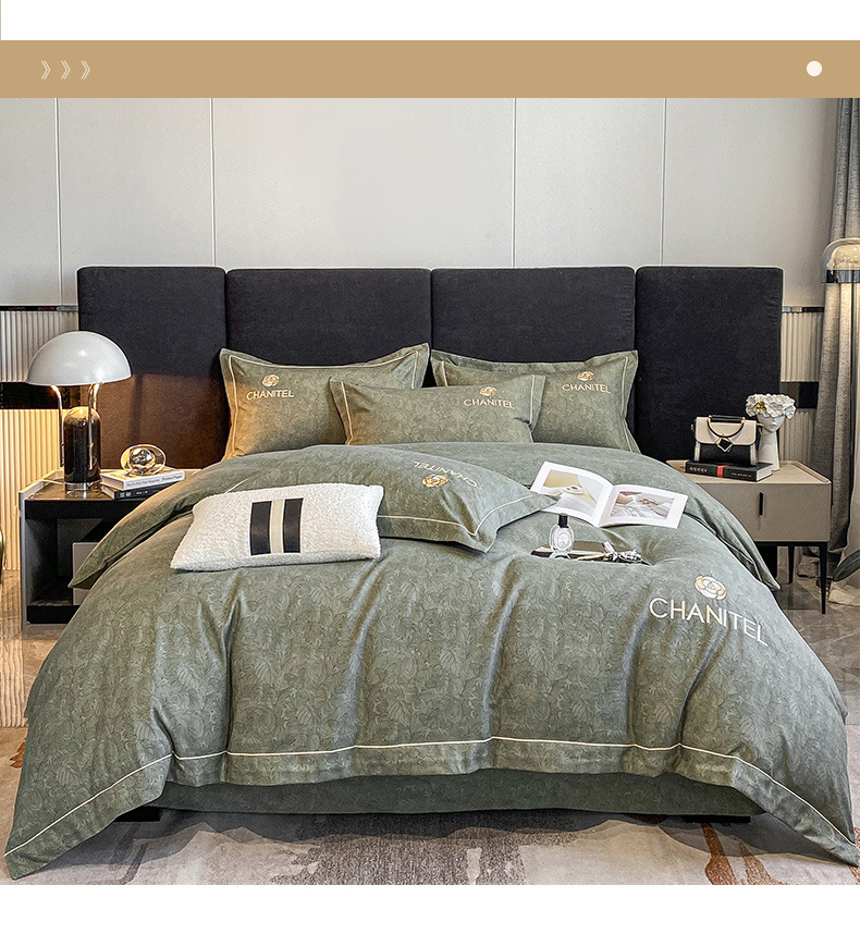 轻奢高级感水洗棉磨毛床上用品四件套被套罩床单人三件套厂家批发详情17