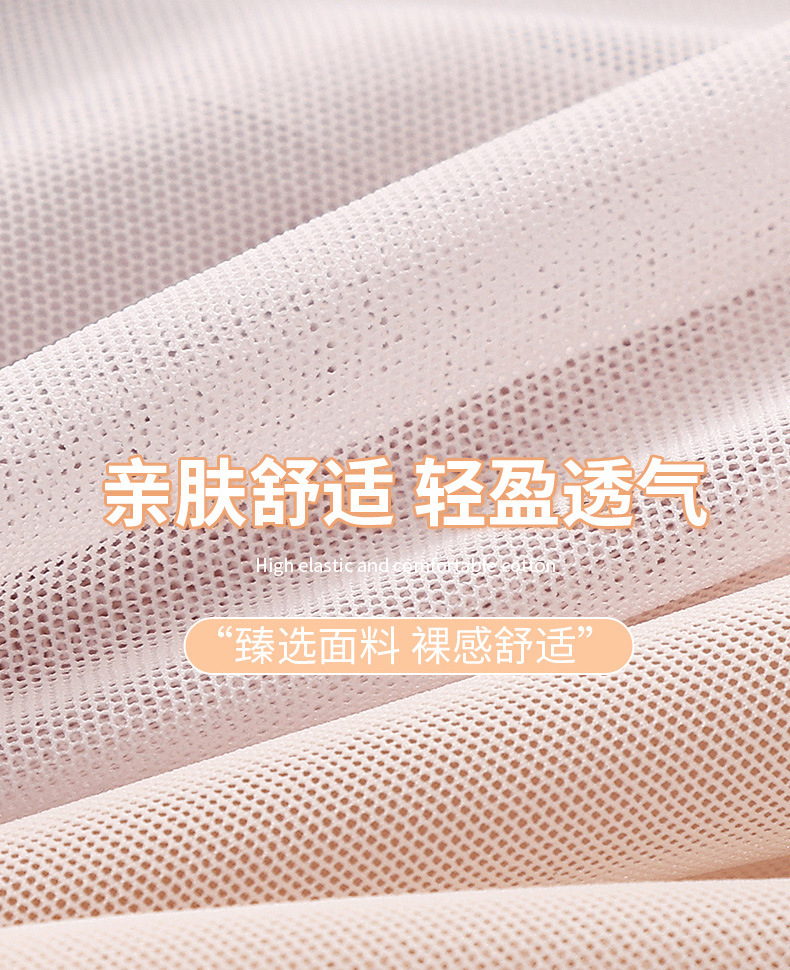 蕾丝内裤纯棉女生夏性感高腰收腹超薄透气全包臀无痕大码冰丝内裤详情29
