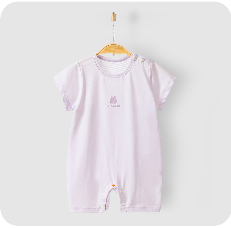 安阳童装婴儿短袖连体衣夏季新生儿莱赛尔哈衣爬服宝宝薄款衣服详情18