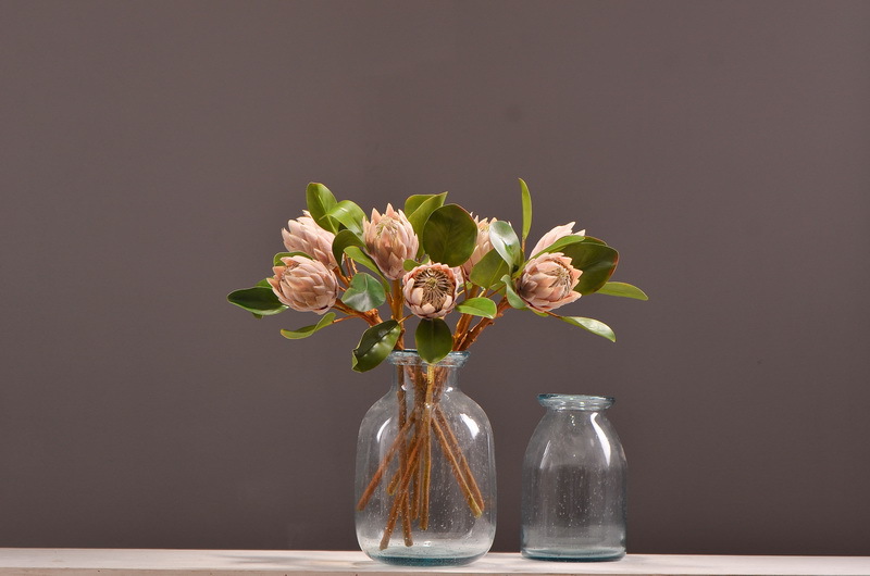 Wholesale of high-end artificial flowers such as faux emperor flower, South African princess flower, flocked faux flowers, hotel banquet table flowers, and homestay decoration pic 18