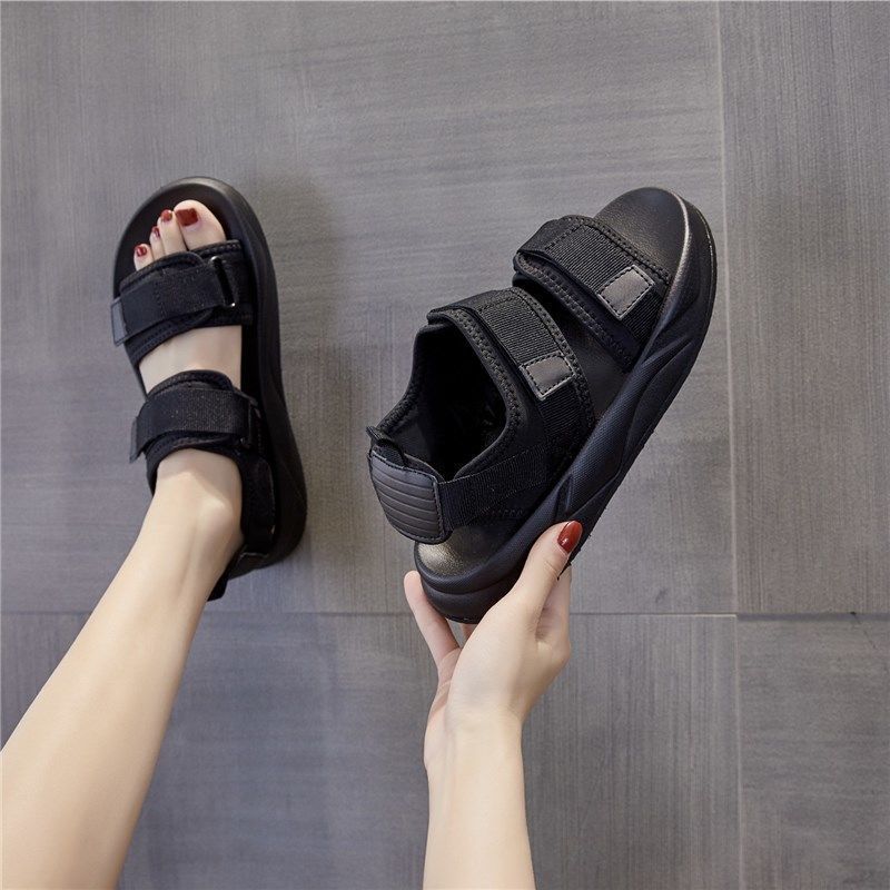 凉鞋女夏2024年新款女士夏季平底爆款小香风厚底凉鞋女鞋运动凉鞋详情43