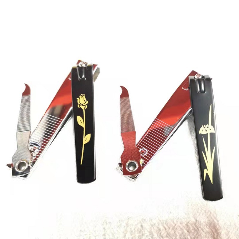 211 Nail clippers, large alloy flat nail clippers, rubber nail clippers wholesale, nail trimming with file pic 2