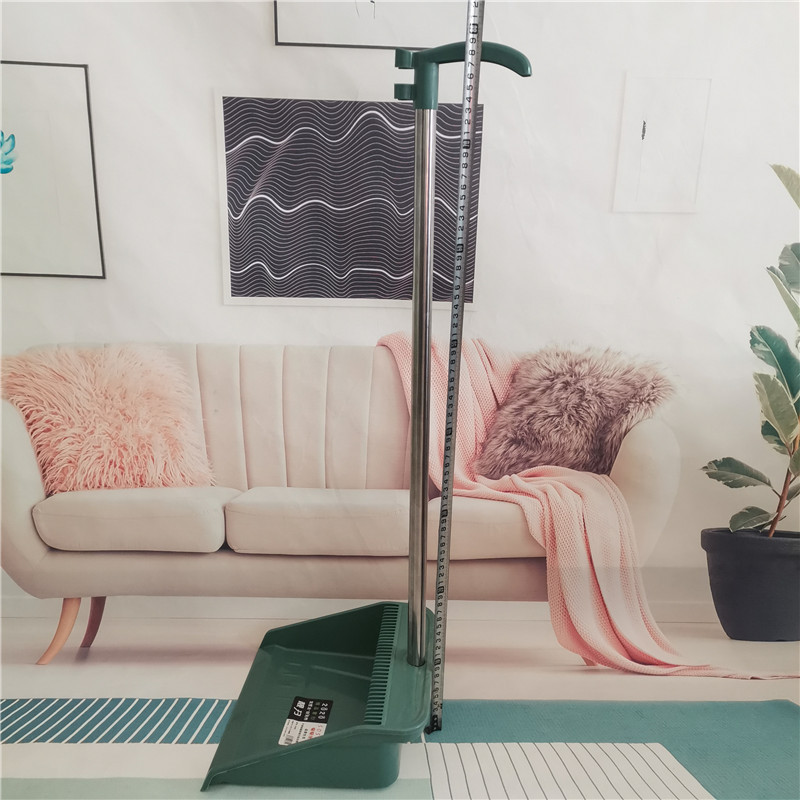 Daily necessities broom and dustpan set combination cleaning supplies, thickened stainless steel rod broom, office broom pic 10