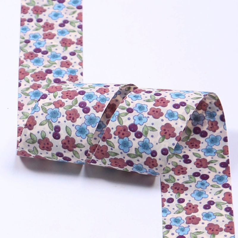 Double-sided color-block printed chiffon webbing, DIY bow hair accessory, gift flower packaging, collar flower accessory pic 9