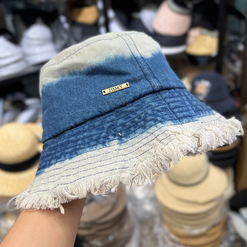 Fuzzy side crash color vaquero sombrero de pescador mujer primavera otoño multifuncional casual sombrero de lavabo estilo de puerto vintage sombrero vegano personalidad moda marca cool pic 4