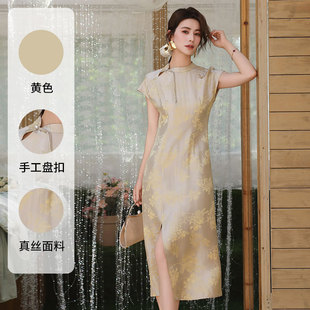 New Chinese-style summer white dress for women, long dress with texture, improved traditional Chinese style, cheongsam, lace and three-dimensional embroidery pic 11