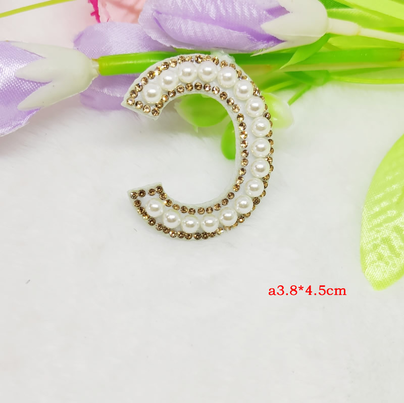 Cross-border hot diamond English pearl letter fabric pasted clothing accessories with adhesive backing 5mm pearl decoration factory DIY nail pearl wholesale pic 34