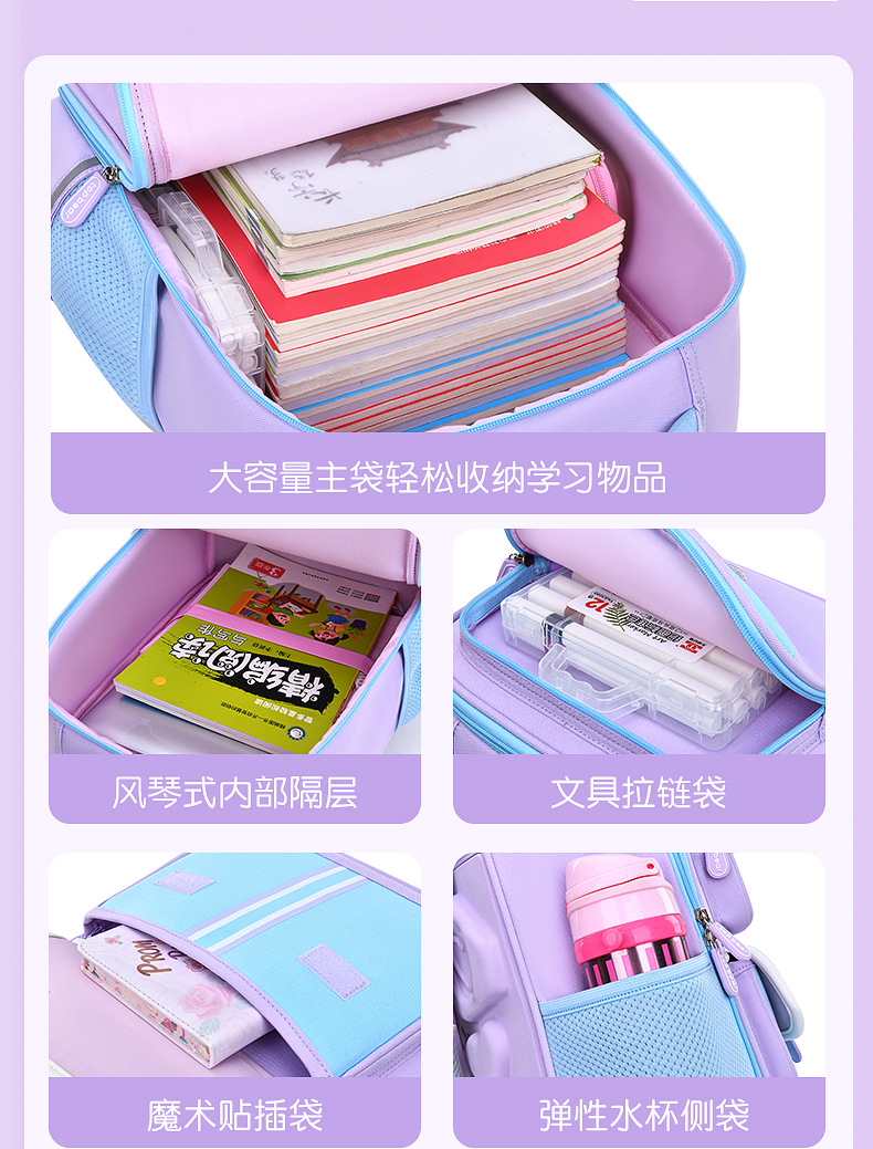 新款儿童书包一二三年级男孩女生英伦风四五六年级小学生书包背包详情8