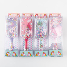 872卡通动物宝宝儿童梳子女童一岁2岁美发梳细齿尖尾2把梳子套装详情13